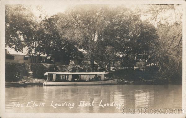 The Elain Leaving Boat Landing Crete Nebraska