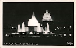 Capitol Plaza at Night Postcard