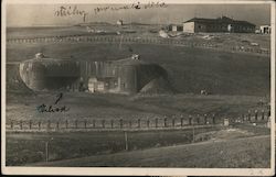 Fenced in bunker Germany Postcard Postcard Postcard