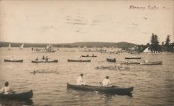 Regatta Day on Stoney Lake - August 13, 1906 Postcard