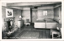 Bedroom Suite - Timberline Lodge Government Camp, OR Postcard Postcard 