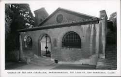 Church of the New Jerusalem, Swedenborgian, 2107 Lyon St. San Francisco, CA Postcard Postcard Postcard