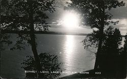 Sunset-Long Lake Sinclair, ME Postcard Postcard Postcard