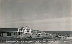 Lighthouse Village - Nubble Light Postcard