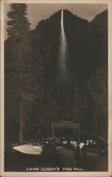Camp Curry'S Fire Fall, Yosemeti National Park Postcard