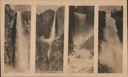 Yosemite Water Falls Postcard