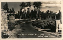 West Entrance to Lassen Volcanic National Park Postcard