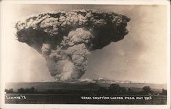 Great Eruption Lassen Peak May 1915 Postcard