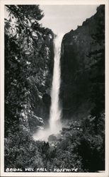 Bridal Veil Fall - Yosemite Postcard
