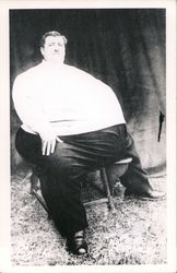 Circus fat man Postcard