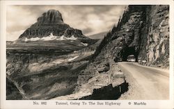 Tunnel Going to the Sun Highway Postcard