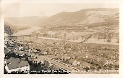 Engineer's Town, Coulee Dam - Mason City in Background Postcard