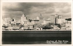 Skyline Of San Diego From Coronado 1932 Postcard