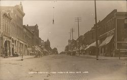 Looking North on Stone from 15th Falls City, NE Postcard Postcard Postcard