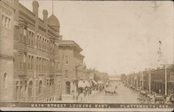 Main Street Looking East Plattsmouth, NE Postcard Postcard Postcard