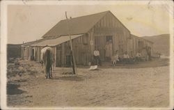 Frontier Shop, M.D. Wells Footwear Advert. Postcard