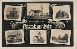 Greetings from Petersburg Multiview Postcard