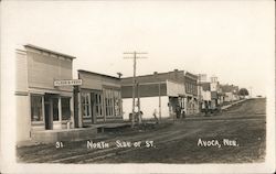 North Side of St. Avoca, NE Postcard Postcard Postcard