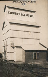 Farmer's Elevator Dorchester, NE Russell Freidell Postcard Postcard Postcard