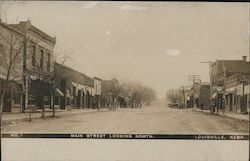 Main Street Looking North Postcard
