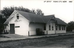 Union Pacific Depot Rising City, NE Postcard Postcard Postcard