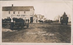 Street Scene, Inman, Neb. Postcard
