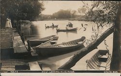 Boat Landing, Blue River Postcard