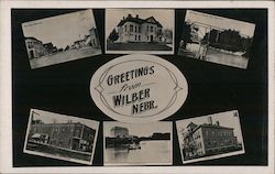 Greetings from Wilber Nebr. MultiView Nebraska Postcard Postcard Postcard