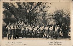 May Day Festival-Wilber School-May 1st, 1924 Nebraska davis Postcard Postcard Postcard