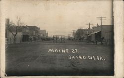 Frontier, Main Street Cairo, NE Postcard Postcard Postcard