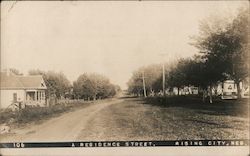 A Residence Street Rising City, NE Postcard Postcard Postcard