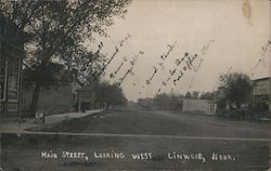 Main Street, Looking West Postcard