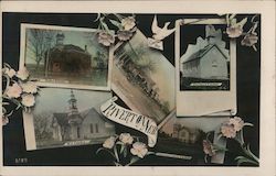 Greetings from Riverton MultiView Postcard