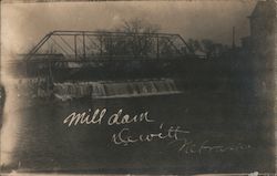 Mill Dam De Witt, NE Postcard Postcard Postcard