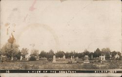 A View of the Cemetery Wilber, NE Postcard Postcard Postcard