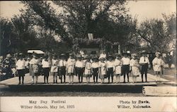 May Day Festival, Wilber Schools, 1925 Postcard