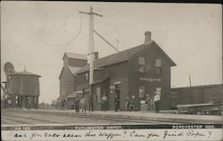 Burlington Depot Dorchester, NE Postcard Postcard Postcard