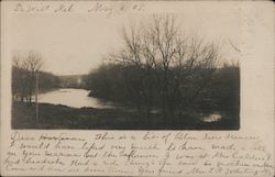 A Bit of Blue River Scenery De Witt, NE Postcard Postcard Postcard