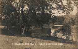 A bend in the blue near the Surprise Neb Postcard