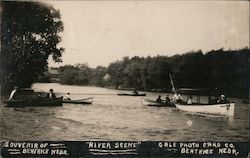River Scene Postcard