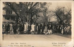 May Day Festival Wilber Schools May 1st, 1925 Postcard