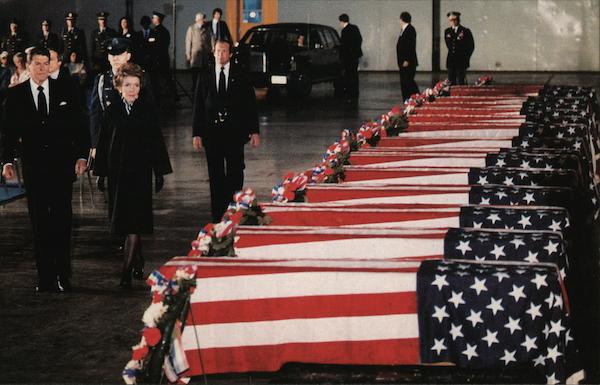 President and Nancy Reagan - Beirut Barracks Massacre