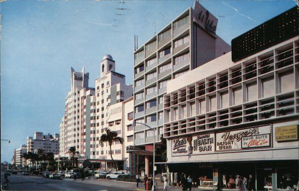 Famous Collins Avenue Hotels, near Lincoln Road Miami Beach Florida