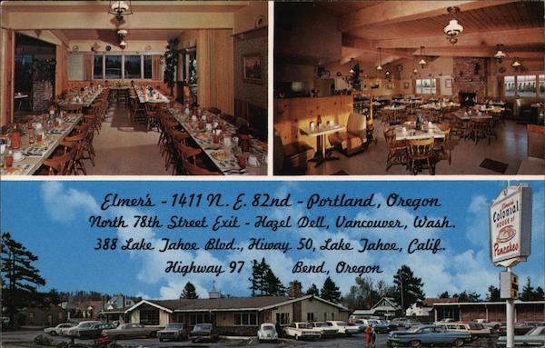 Elmer's Colonial House of Pancakes Portland Oregon
