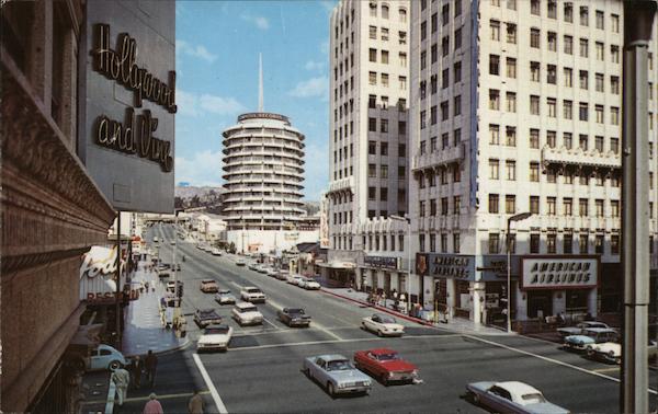 Looking North on Vine Street Hollywood California