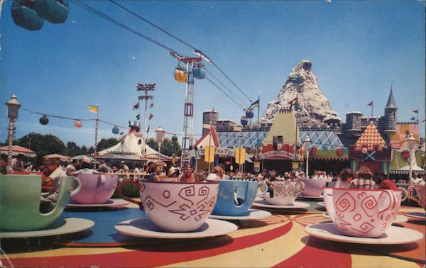 Mad Tea Party at Disneyland - The Magic Kingdom Anaheim California
