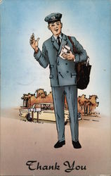 Thank You from Letter Carrier Joseph P. Mangone Postcard