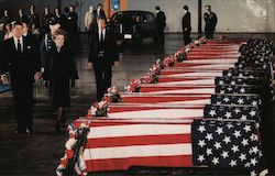 President and Nancy Reagan - Beirut Barracks Massacre Postcard