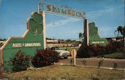 Enterance to Shamrock Village Postcard