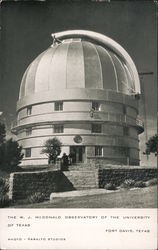 W.J. McDonald Observatory, University of Texas Postcard